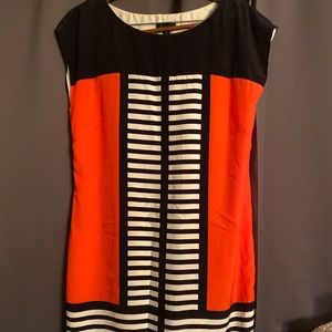Geometric print dress sz 14